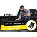 B and W Gooseneck Hitch Safety Chain Kit Installation - 2022 Chevrolet Silverado 3500