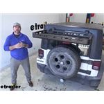 Bestop HighRock 4x4 Tailgate Rack Bracket Installation - 2009 Jeep Wrangler Unlimited