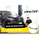 Blue Ox Base Plate Kit Installation - 2018 Ford Edge