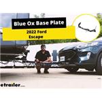 Blue Ox Base Plate Kit Installation - 2022 Ford Escape