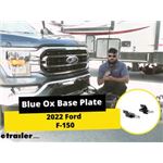 Blue Ox Base Plate Kit Installation - 2022 Ford F-150