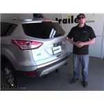 Curt T-Connector Vehicle Wiring Harness Installation - 2016 Ford Escape