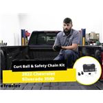 Curt Ball and Safety Chain Loop Kit Installation - 2022 Chevrolet Silverado 3500 C60692
