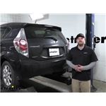 Curt Trailer Hitch Receiver Installation - 2013 Toyota Prius c