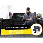 Curt Ball and Safety Chain Loop Kit Installation - 2022 Chevrolet Silverado 3500