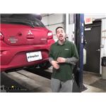 Curt Class I Trailer Hitch Installation - 2019 Mitsubishi Mirage