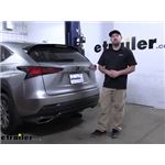 Installing the Curt Trailer Hitch Receiver on your 2020 Lexus NX 300