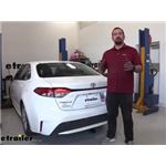 Curt Class I Trailer Hitch Installation - 2020 Toyota Corolla