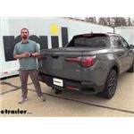 Draw-Tite Max-Frame Trailer Hitch Installation - 2022 Hyundai Santa Cruz