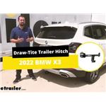 Draw-Tite Max-Frame Trailer Hitch Installation - 2022 BMW X3