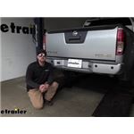 etrailer Trailer Hitch Installation - 2013 Nissan Frontier