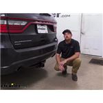 etrailer Class III Trailer Hitch Installation - 2017 Dodge Durango