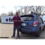 etrailer Class III Trailer Hitch Installation - 2017 Subaru Forester