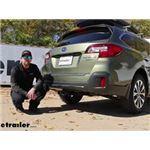 etrailer Class III Trailer Hitch Installation - 2018 Subaru Outback Wagon
