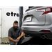 etrailer Class III Trailer Hitch Installation - 2021 Acura RDX