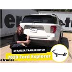 etrailer Class III Trailer Hitch Installation - 2020 Ford Explorer