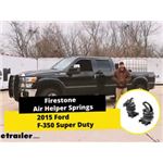 Firestone Ride-Rite Rear Air Helper Springs Installation - 2015 Ford F-350 Super Duty