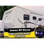 Jensen Double DIN RV Stereo Installation - 2007 Forest River Flagstaff Super Lite Travel Trailer