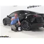 Konig Self-Tensioning Low-Profile Snow Tire Chains Installation - 2020 Tesla Model 3