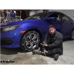 Konig Self-Tensioning Low-Profile Snow Tire Chains Installation - 2017 Honda Civic