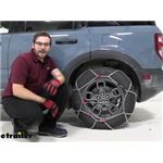 Konig Standard Snow Tire Chains Installation - 2021 Ford Bronco Sport