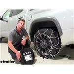 Konig Diamond Pattern Snow Tire Chains Installation - 2022 Toyota Tundra