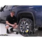 Konig Diamond Pattern Snow Tire Chains Installation - 2023 Chevrolet Silverado 2500