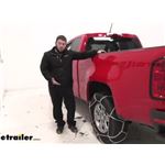 Konig Standard Snow Tire Chains Installation - 2020 Chevrolet Colorado