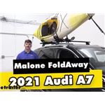 Malone FoldAway-5 Folding Watersport Carrier Review - 2021 Audi Q7