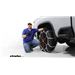 pewag Wide/Dual Grooved Square Links Tire Chains Installation - 2024 Chevrolet Silverado 2500
