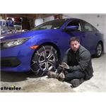 Pewag Servo RS Self-Tensioning Snow Tire Chains Installation - 2017 Honda Civic
