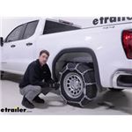 Pewag All Square Snow Tire Chains with Cam Tighteners Installation - 2022 GMC Sierra 1500
