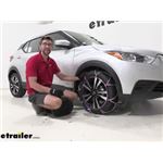 Pewag Snox Pro Self-Tensioning Snow Tire Chains Installation - 2020 Nissan Kicks