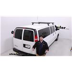 Rhino-Rack Heavy-Duty Crossbars Roof Rack Installation - 2022 Chevrolet Express Van