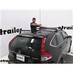 Honda CR-Z Rhino-Rack VORTEX 2500 Black Car Roof Rack System for Naked Roofs