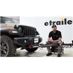 Play video Installation: Roadmaster Nighthawk All-Terrain Tow Bar w/ LED Lights on a 2022 Jeep Wrangler