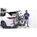 How does the RockyMounts MonoRail Bike Rack fit on a 2024 Mitsubishi Outlander?