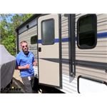 Global Link RV Entry Door Locking Latch Kit Installation - 2020 K-Z Sportsmen Classic Travel Trailer