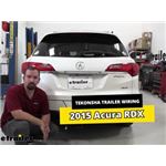 Tekonsha T-One Vehicle Wiring Harness Installation - 2015 Acura RDX