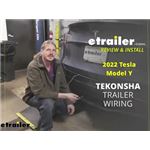 Tekonsha Trailer Wiring Harness Installation - 2022 Tesla Model Y