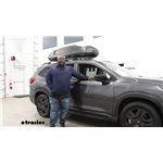 A Closer Look at the Thule Force 3 Sport Rooftop Cargo Box on a 2024 Subaru Ascent