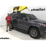 Play video Set up: Thule Hull-A-Port Aero Kayak Roof Rack for SquareBars w/ Tie-Downs on a 2012 Toyota 4Runner