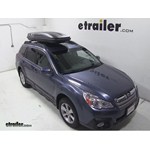 Thule Pulse Alpine Rooftop Cargo Box Review - 2014 Subaru Outback Wagon