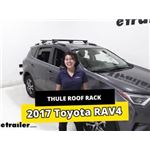 Thule SportRack Square Crossbar Roof Rack Installation - 2017 Toyota RAV4