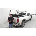 Thule TracRac SR Sliding Truck Bed Ladder Rack Installation - 2021 GMC Sierra 2500