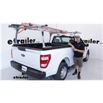 Thule TracRac SR Sliding Truck Bed Ladder Rack with Cantilever Installation - 2023 Ford F-150