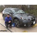 Titan Chain Diamond Alloy Snow Tire Chains Installation - 2019 Subaru Outback Wagon