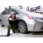 Titan Chain Tire Chains Installation - 2014 Toyota Prius v