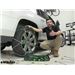 Titan Chain Diagonal Alloy Cable Snow Tire Chains Installation - 2020 Cadillac Escalade