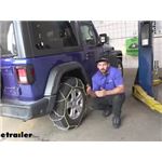 Titan Chain Alloy Snow Tire Chains Installation - 2020 Jeep Wrangler